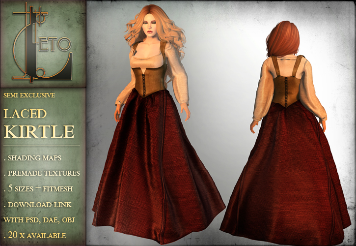 Leto laced kirtle mp template